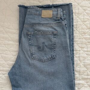 AG Adriano Goldschmied Saige Light Blue Ankle Jeans